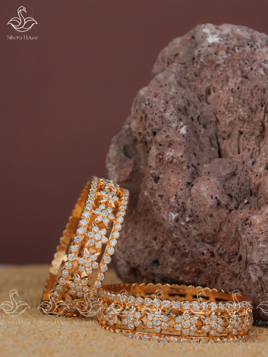 925 Silver Gatti Stone Bangles